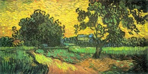Landscape with Castle Auvers at Sunset